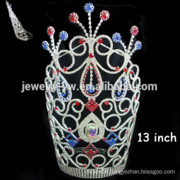 Large tall crystal pageant crowns